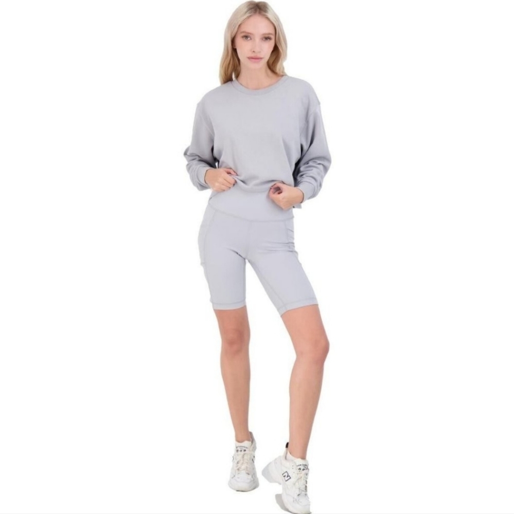 NWT 90 Degree By Reflex Activewear Set in Gray